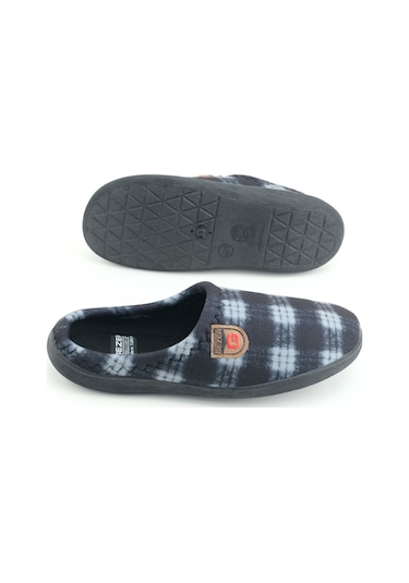 Gezer Erkek Kışlık Rahat Taban Ev Bahçe Terlik Siyah
