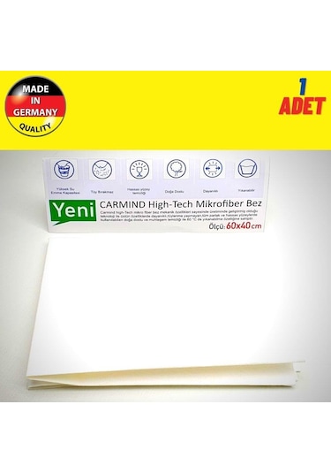 Carmind Mikrofiber Oto Cam Ve Temizlik Bezi 60X40Cm 1 Adet