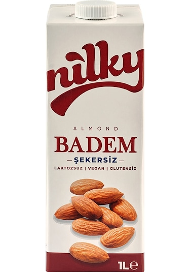 Nilky Şekersiz Badem Sütü 1 L
