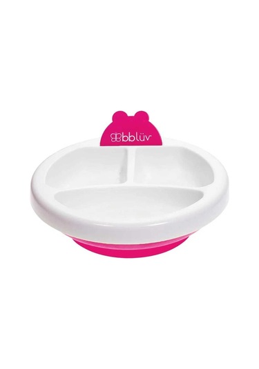 Bblüv Plato Sıcak Su Hazneli Mama Tabağı Pembe