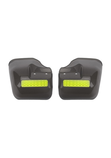 Xindoker Motorsiklet El Koruyucu Pvc Paspas - Rüzgar Ve Yağmur Engeli, Reflektörlü Şeritli, Güneş Enerjili Seçenek