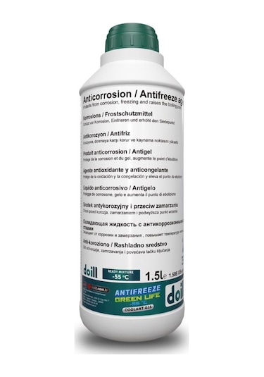 Doill -55 / -56 Derece Hazır Karışım 1.5 Litre Yeşil Antifriz - G11