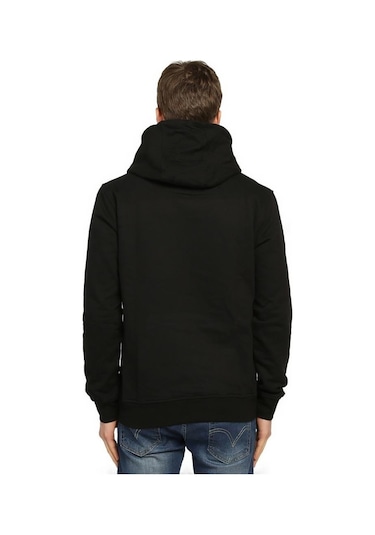 Bant Giyim - Alien Cosmos Siyah Kapşonlu Erkek Sweatshirt Hoodie