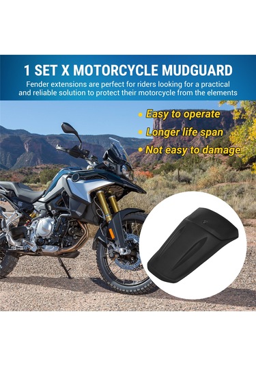 Nayomiglow Motosiklet Ön Çamurluk Genişletilmiş Çamurluk Sıçrama Koruması Bmw F900gs Adventure F 850 Gs 2018- F850gs Adv 2019- Siyah