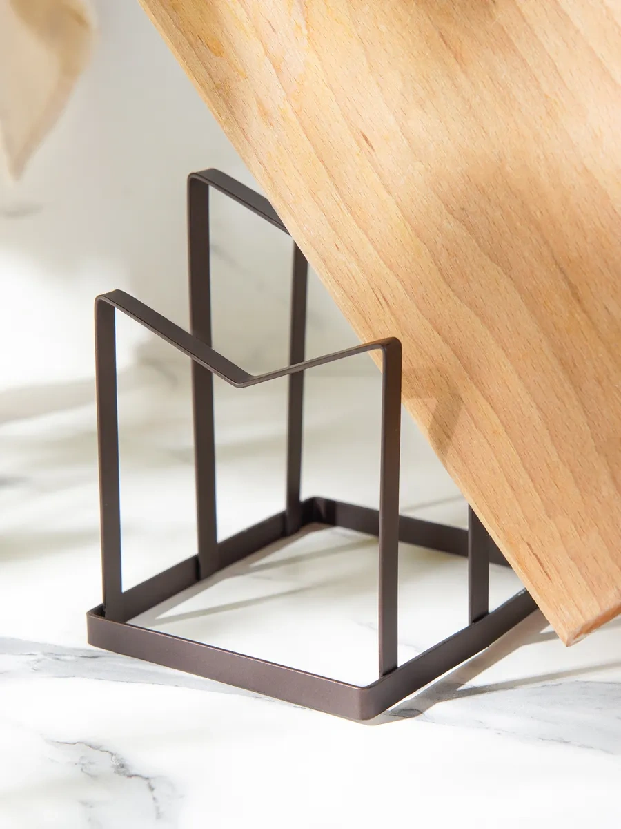 Dolana Kapaklar Ve Kesme Tahtaları İçin Stand Tutucu 62249768 Siyah