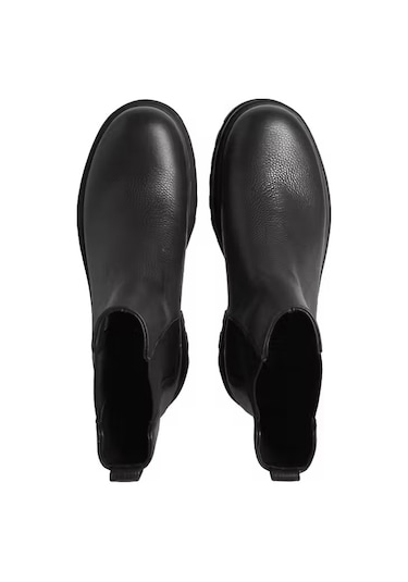Erkek Kalın Tabanlı Chelsea Bot - Siyah After Dark