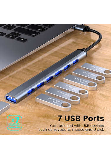 Apera GN-25 USB 7 Port USB HUB Çoğaltıcı