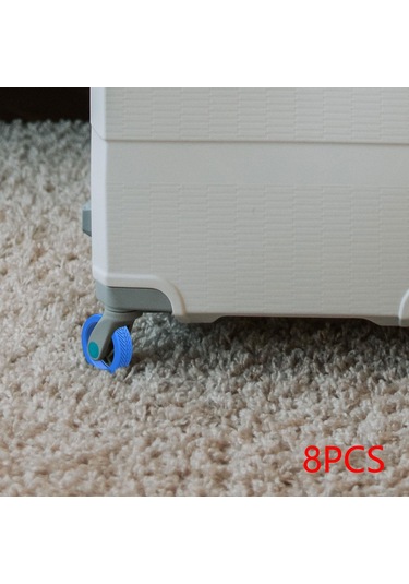 Suntek 8x Silikon Bagaj Jantı 1.9 Inç-2.5 Inç Tekerlekler Mavi