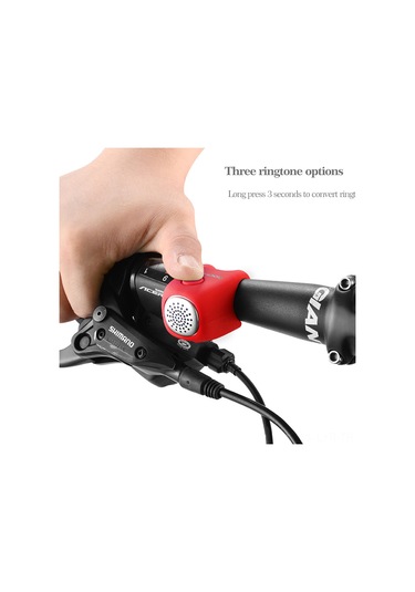 Ranyeek Yağmura Dayanıklı Yüksek Sesli Elektrikli Bisiklet Zili - 90db Silikon Kılıflı Mtb Aksesuarı 5 Renk Seçeneği Gümüş