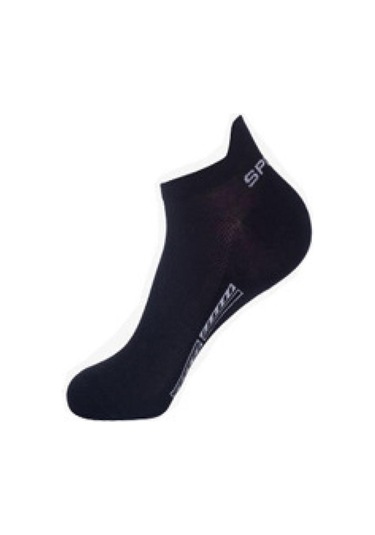 Siyah 1/5/10 Çift Pamuklu Çorap Ter Emici Nefes Spor Çorapları Yaz Ince Örgü Erkek Tekne Çorap 1 Pair Siyah