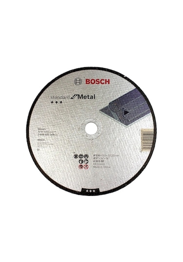 Bosch 230x3.0 mm Standard For Metal Düz Aşındırıcı Disk - 2608603168