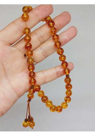 Kehribar Taşı Tesbih 33'lük 8mm 23475 Çok Renkli