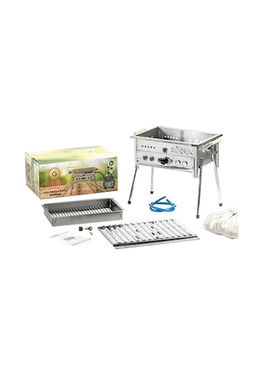 Gürsaç Standart Tüplü CE Belgeli Mangal Gümüş