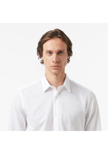 Nautica Erkek Beyaz Slim Fit Gömlek Düz W57430t Beyaz