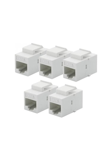 RJ45 Cat6 Konnektör Keystone Jack Dişi Dişi Ara Uzatma - 100 Adet