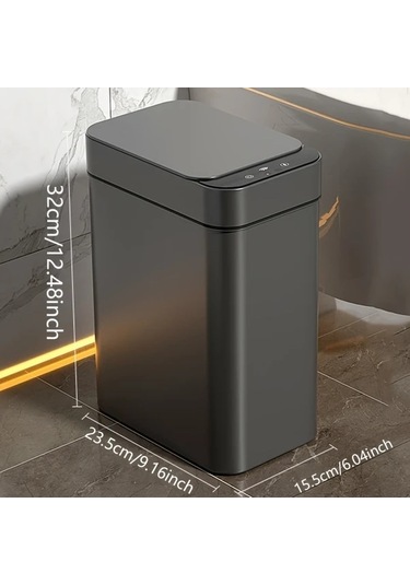 Pazly 2 Adet Dokunmatik Çöp Kovası, 11l, Akıllı Elektrikli, Mutfak/banyo/yatak Odası/kurumsal