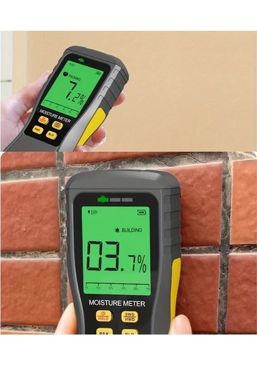 Motion003 Dijital Nem Olcer Yumusak Sert Agac Endustriyel Nem Olcer Yuksek Hassasiyet Otomatik Kapanma Siyah Pil İle Calisir 36v Max