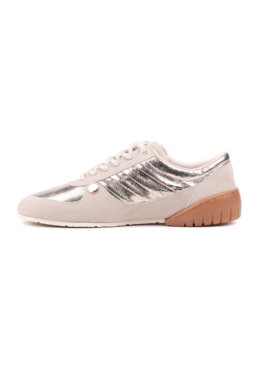 Stato Frame Kadın Sneaker Günlük Rahat Bağcıklı Spor Ayakkabı Bej