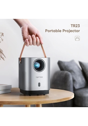 Toptro Tr23 Mini Projektör 1080p, 15000 Lümen, 4d/4p Keystone Ve Zoom Desteği