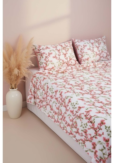 Sakura Çift Kişilik Peluş Battaniye Pembe