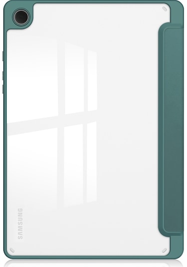 Neevoyu Samsung Galaxy Tab A9/a9 Plus Kılıfı 11 İnç - Kalem Slotlu, Uyandırma Fonksiyonlu, Üç Katlı Şeffaf Tablet Koruması - Koyu Yeşil