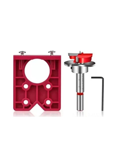 Moveevo Kırmızı Ahşap Çalışma Araç Seti - Perde Mosaik Konumlandırıcı Ve Delici, 35mm Çekmecelik Mosaik İçin Delme Ve Montaj Şablonu Moveevo Kırmızı Ahşap Çalışma Araç Seti - Perde Mosaik Konumlandırıcı Ve Delici, 35mm Çekmecelik Mosaik İçin Delme Ve Montaj Şablonu