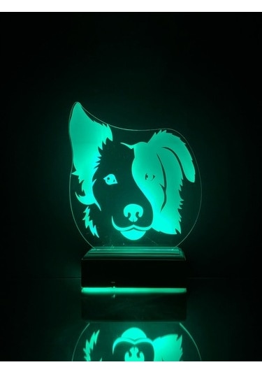 Özel Tasarım Köpek Hediyelik 3D Led Lamba