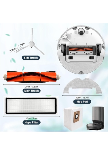 Xiaaokeji Dreame Elektrikli Süpürge Aksesuarları, Silindir Fırça, Filtreler, Yan Fırçalar