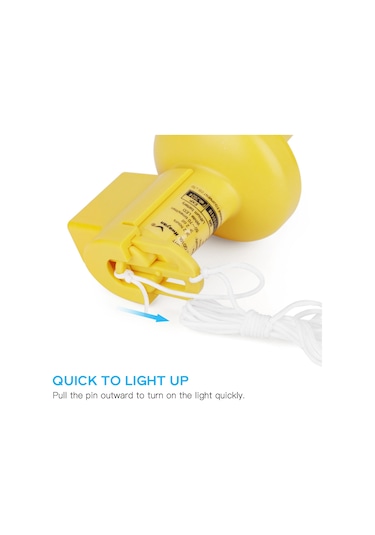 Ranyeek Kurtarma Halısı Işıklı Feneri - 2 Saat Süreyle 2 Cd Parlaklık, Plastik Malzeme, Dahili Litiyum Pil Sarı
