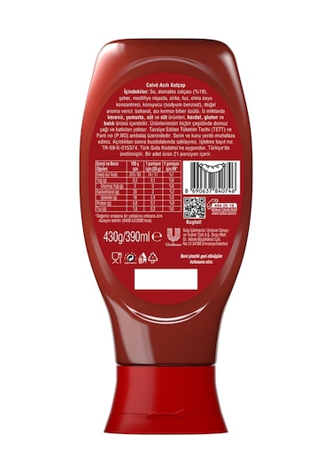 Acılı Ketçap 430 G X 1 Adet