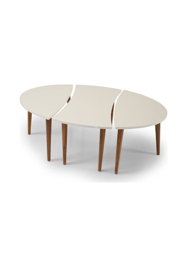 Akset Orta Sehpa Zigon Krem Yapboz