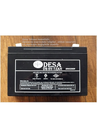 Desa Ds6-12Ds 6V-12Ah Bakımsız Kuru Akü