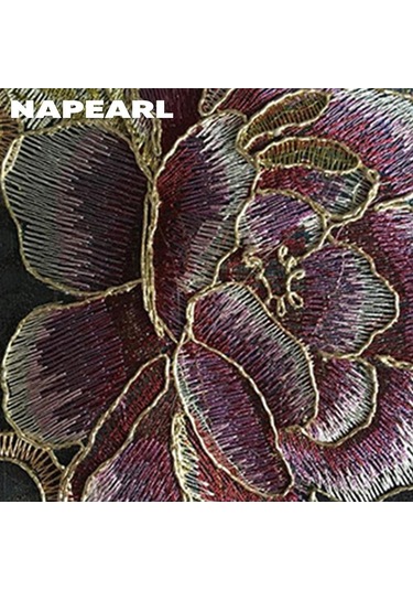 1 Adet Napearl Moda High-end Saray Tarzı İşlemeli Perdeler Ve Oturma Odası Yatak Odası Ev Dekor İçin Pencere Ekranları Tulle-100x260cm Altın