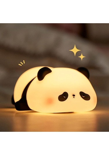 Panda Tasarımlı Renk Değiştirebilen Dokunmatik Gece Lambası
