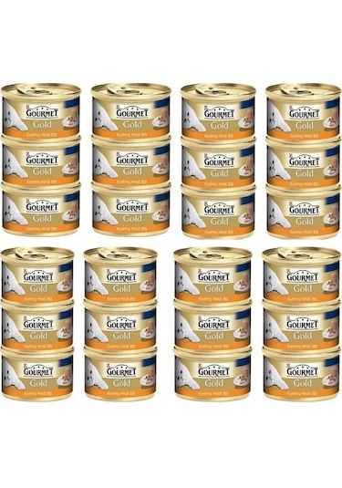 Purina Gourmet Gold Kıyılmış Hindi Etli Konserve Yetişkin Kedi Maması 24 x 85 G