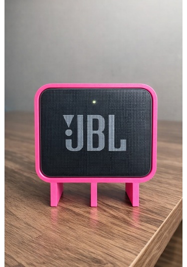 Go 3 Uyumlu Hoparlör Standı Masaüstü Yükseltici Mini Speaker Tutucu Pembe