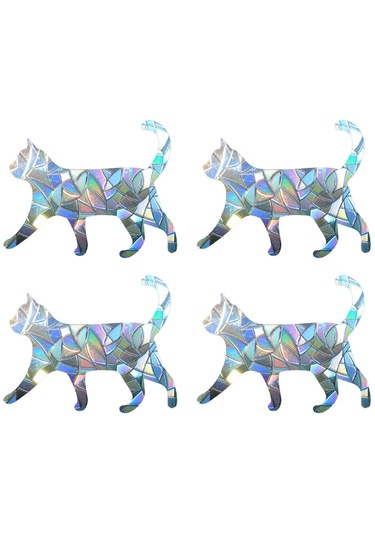 Suntek 4x Pencere Çıkartmaları Prizma Statik Sarılmak Kuşlar