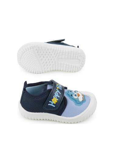 Gezer Yazlık Bebe Erkek Keten Happy Bird Cırt Cırtlı Ayarlanabilir Ayakkabı Ga2ybm.03355.00.2a2.0a Mavi
