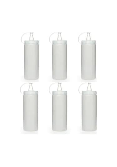 Titiz Şeffaf Plastik Sızdırmaz Kapaklı Fişek Sosluk 700 ML X 6'lı