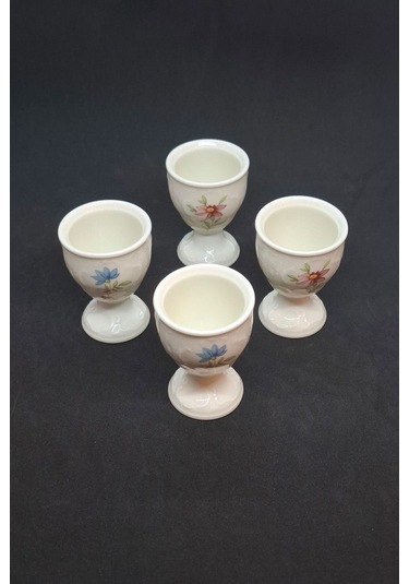 Klasik Gül Vintage Yumurtalık 1 Adet Beyaz - Kırmızı