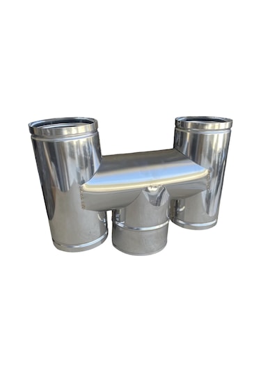 Paslanmaz H Baca 13 Cm Çapında Soba Borusu İçin