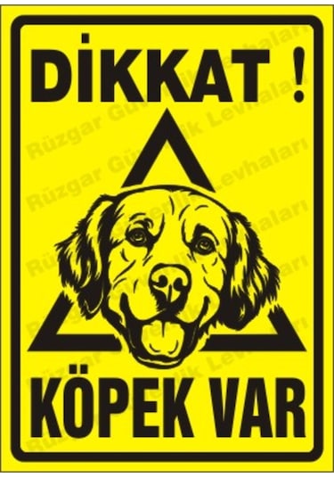 Dikkat Köpek Var Uyarı Levhası (300725844)