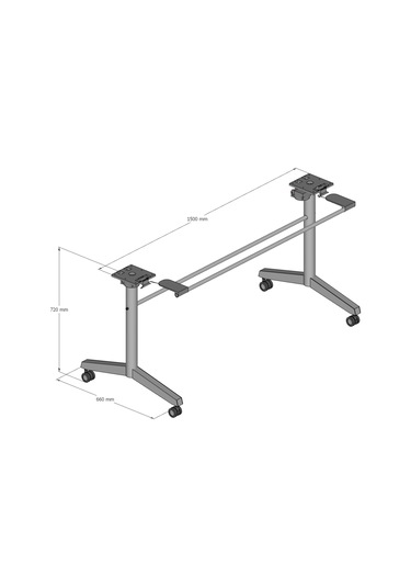 Api Design Katlanabilir Seminer Masası Siyah