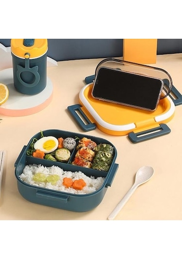 Mor 1300ml Faydalı Gıda Kabı Mikrodalgada Yeniden Kullanılabilir Depolama