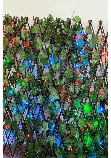 Jasper Yapay Çit Akardiyon 120cmx3m Ve 4,80 Metre 28 Ledli Fişli Led Işık Dekor Lambası