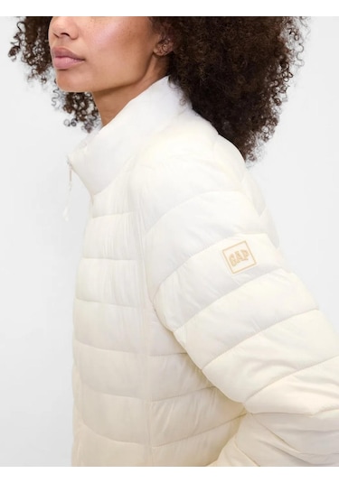 Gap 791284001 V-frch Logo Lw Puffer Jkt Kadın Mont Bej