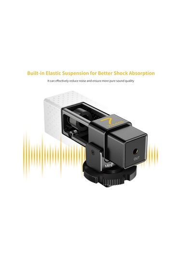 Skycıty Mini Kalp Şeklinde Kondansatörlü 3.5mm Arayüzlü Cep Telefonu Ve Kamera İçin Uyumlu Tepe Mikrofonu