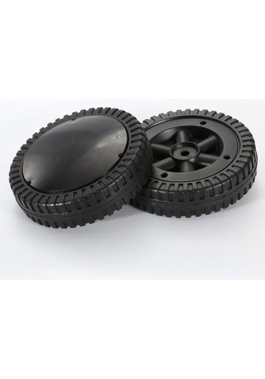 Besthome1 15cm Pp Malzeme Izgara Arabası Tekerlekleri - 2 Adet Boşluklu Hafif Fırça Teker, 4 Delikli Blower Modeli Renkli Çok Renkli