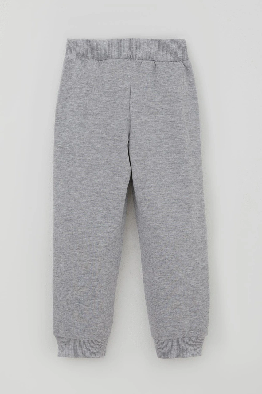 Breeze Erkek Çocuk Eşofman Takımı Yazı Baskılı Kolları Renk Bloklu 3-7 Yaş, Gri Melanj Gri Melanj