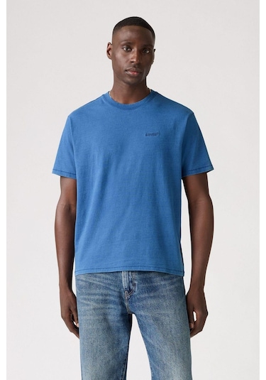 Levi's Red Tab Vintage Tee True Indigo Mid Indi Mavi Erkek T-shirt-9393 Mavi